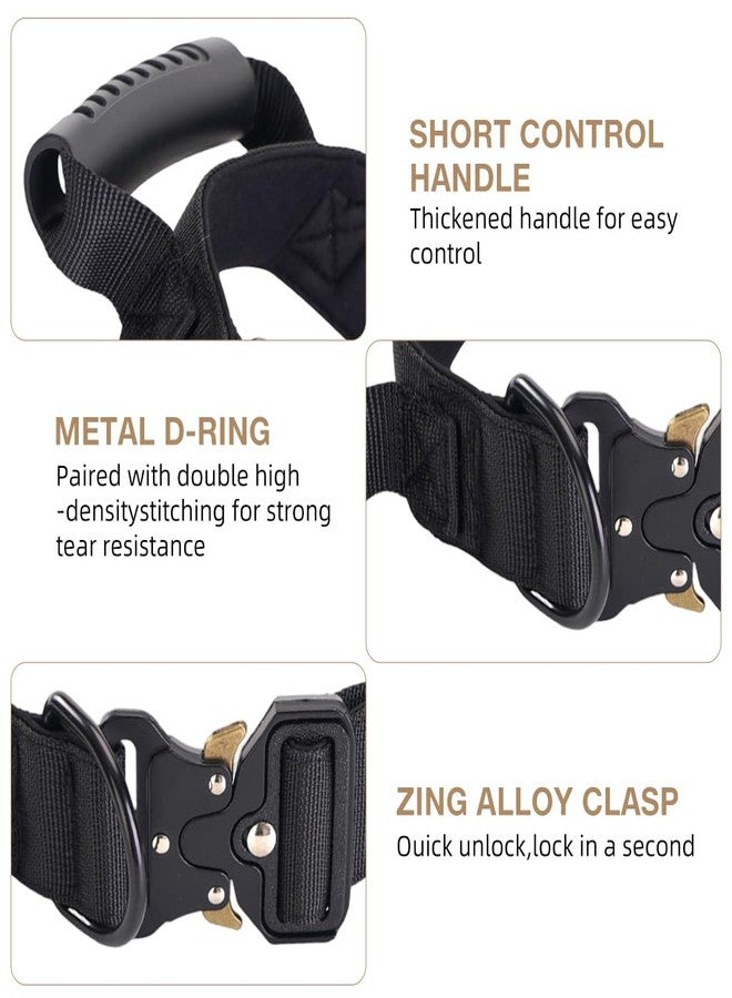 Qpets® Training Dog Collar with Control Handle - Adjustable Nylon Collar with Quick-Release Buckle & D-Ring for Obedience Training & Safe Walking (Size XL) - Image 3